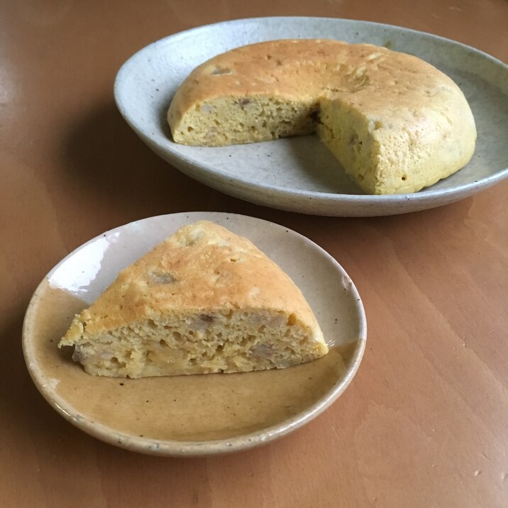 炊飯器で♪バナナ蒸しパンケーキ